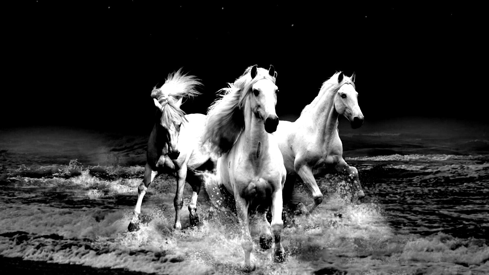 Тройка конец в море обои