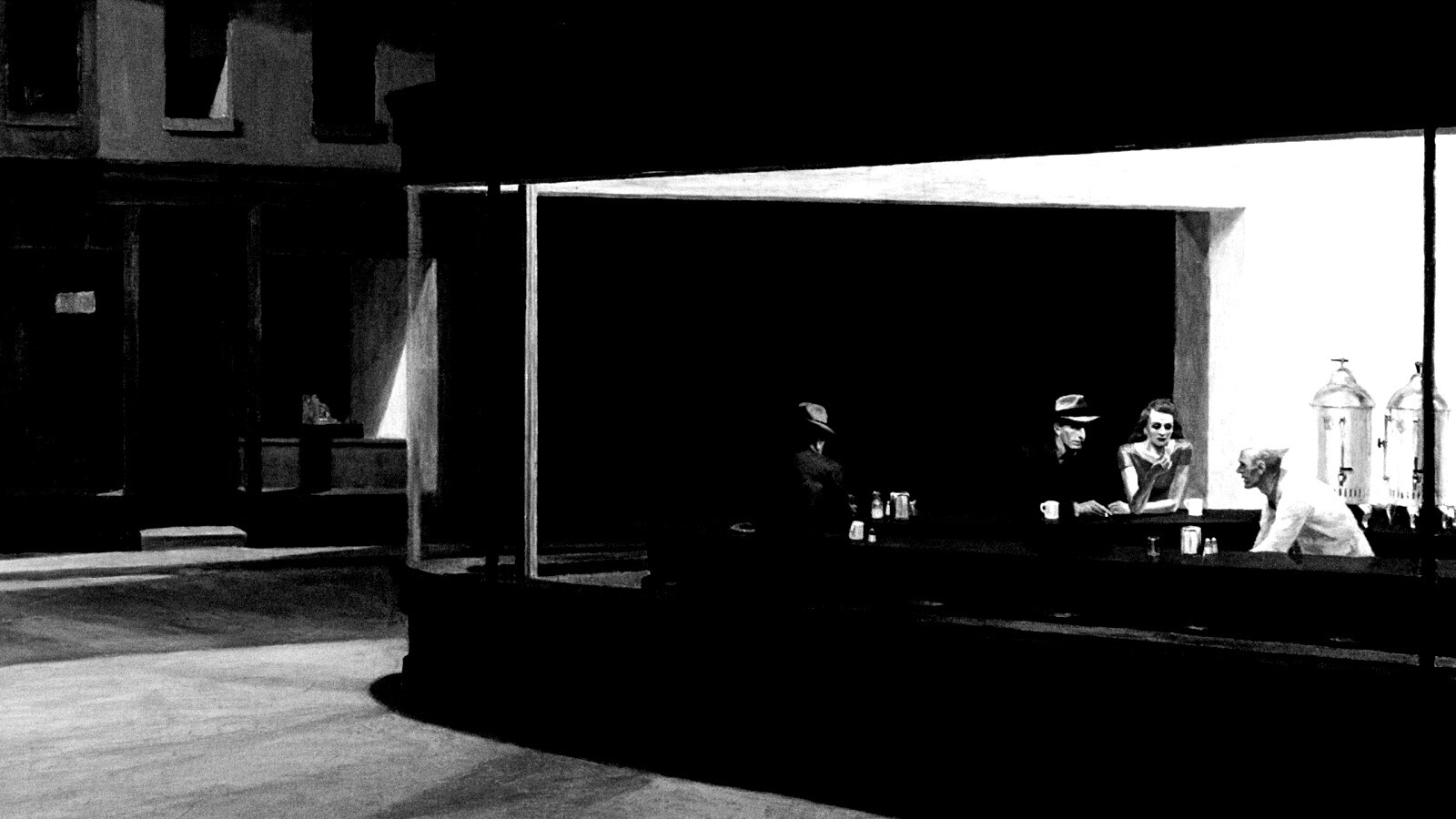 Ночное кафе обои