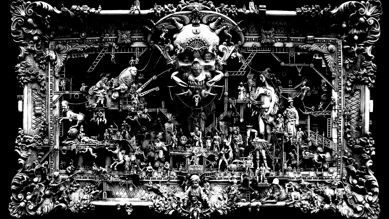 Адская скульптура обои