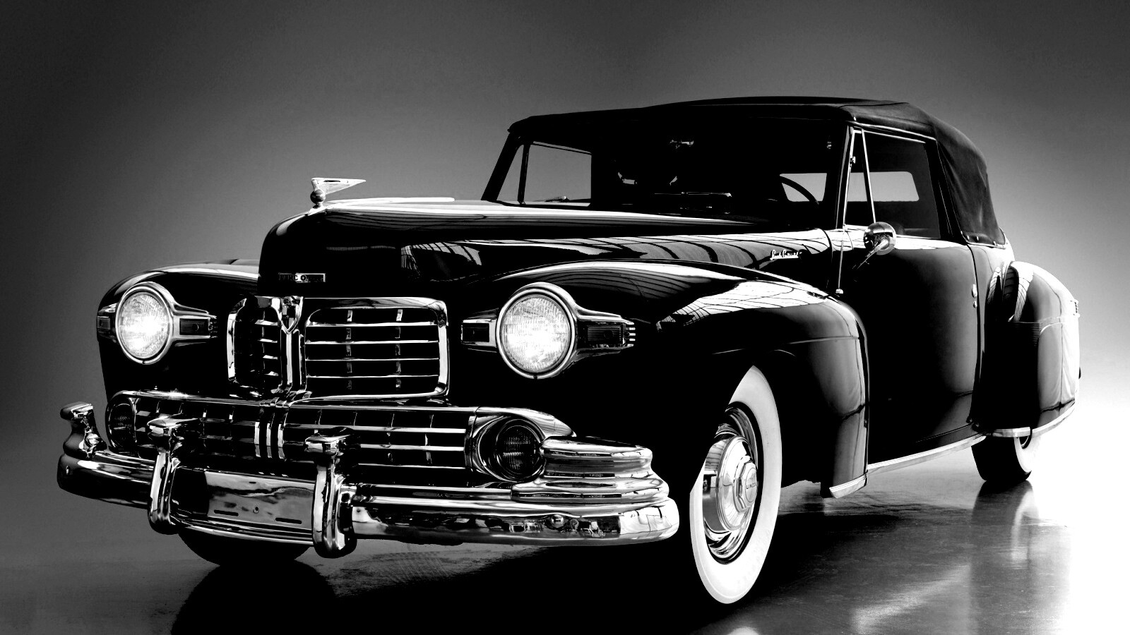 Черный ретро авто обои
