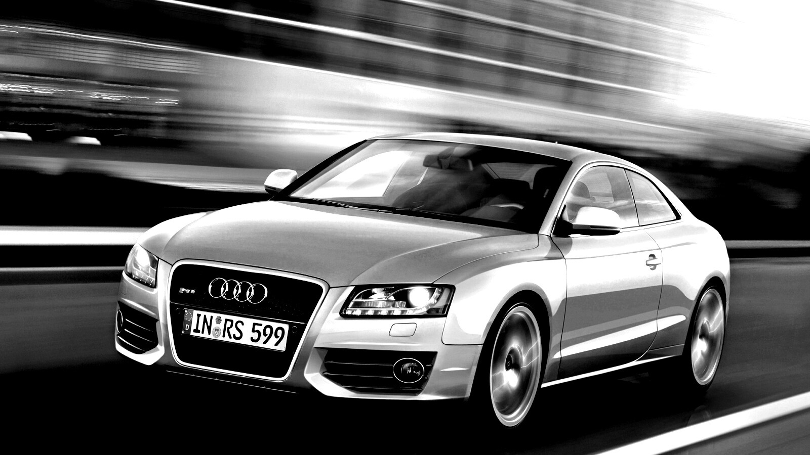 Ауди на скорости обои