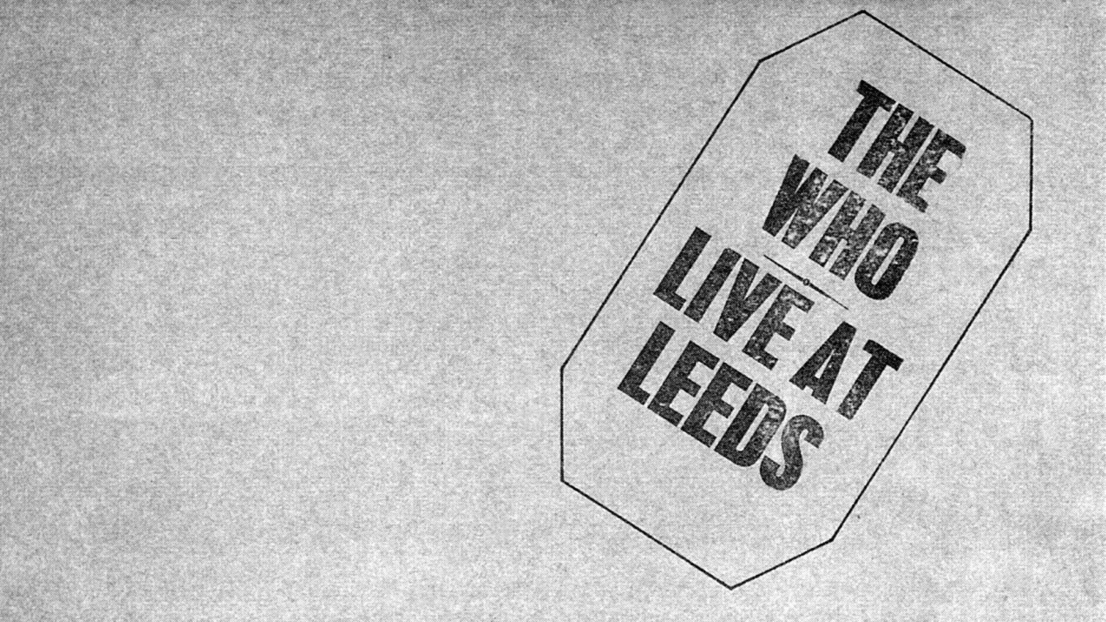 The who live at leeds обои