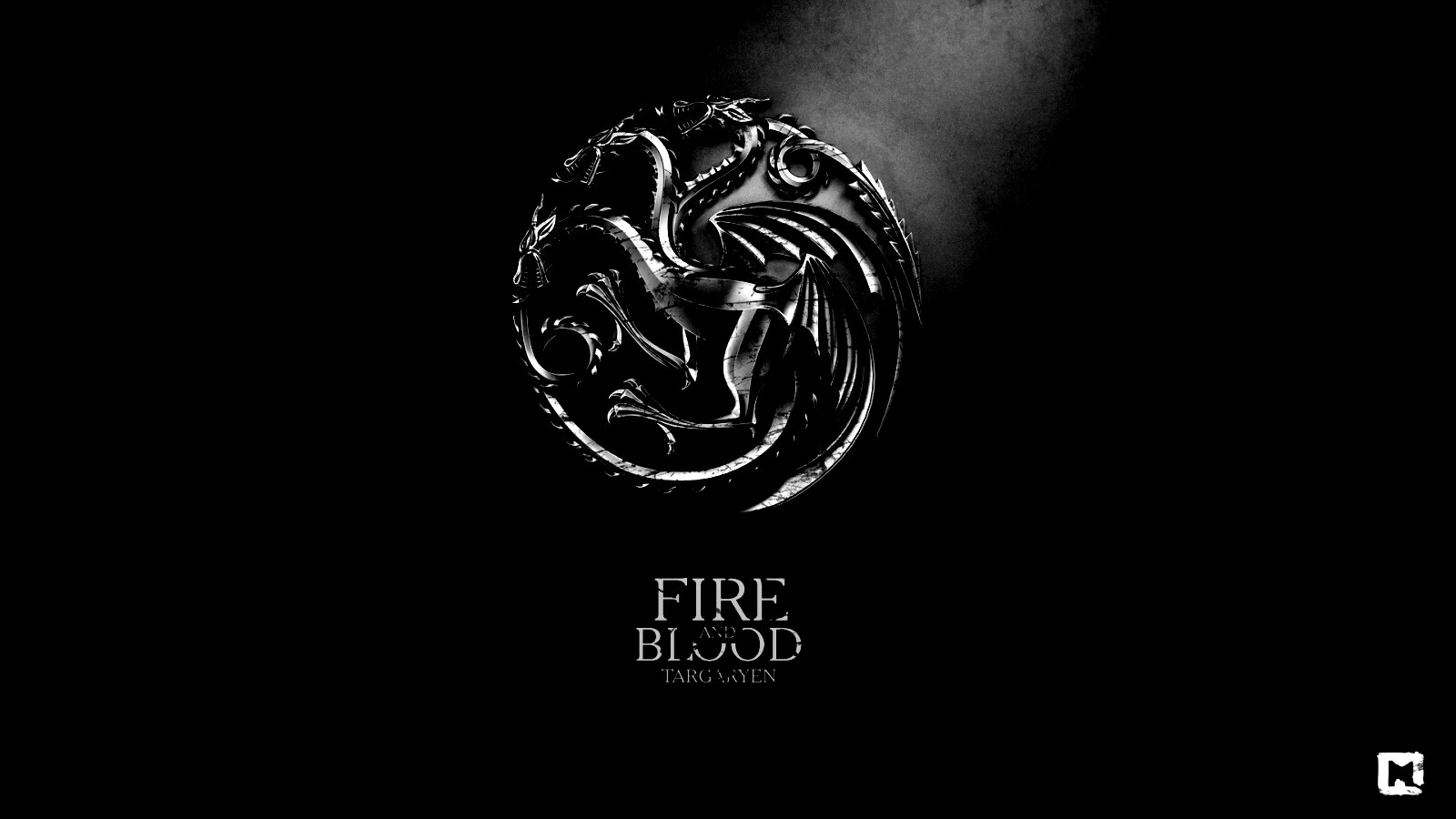 Металлический герб дома Таргариен обои