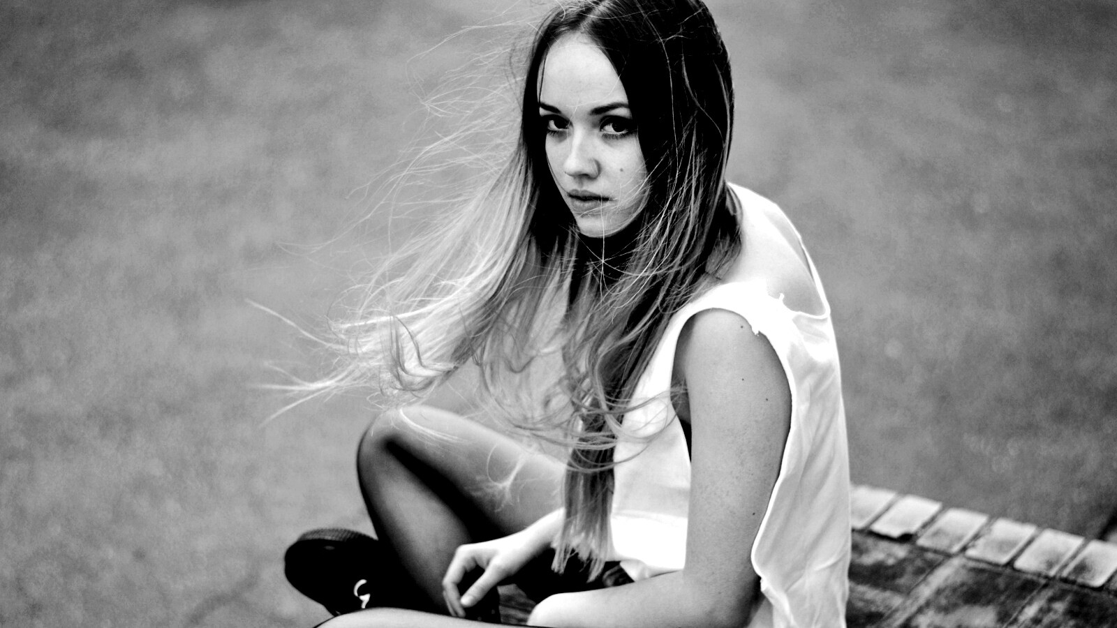 Девушка в образе модели обои