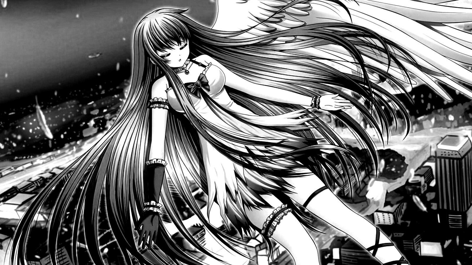 Неопознанная девушка из аниме обои