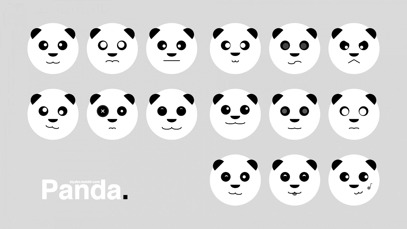 Морды панд обои
