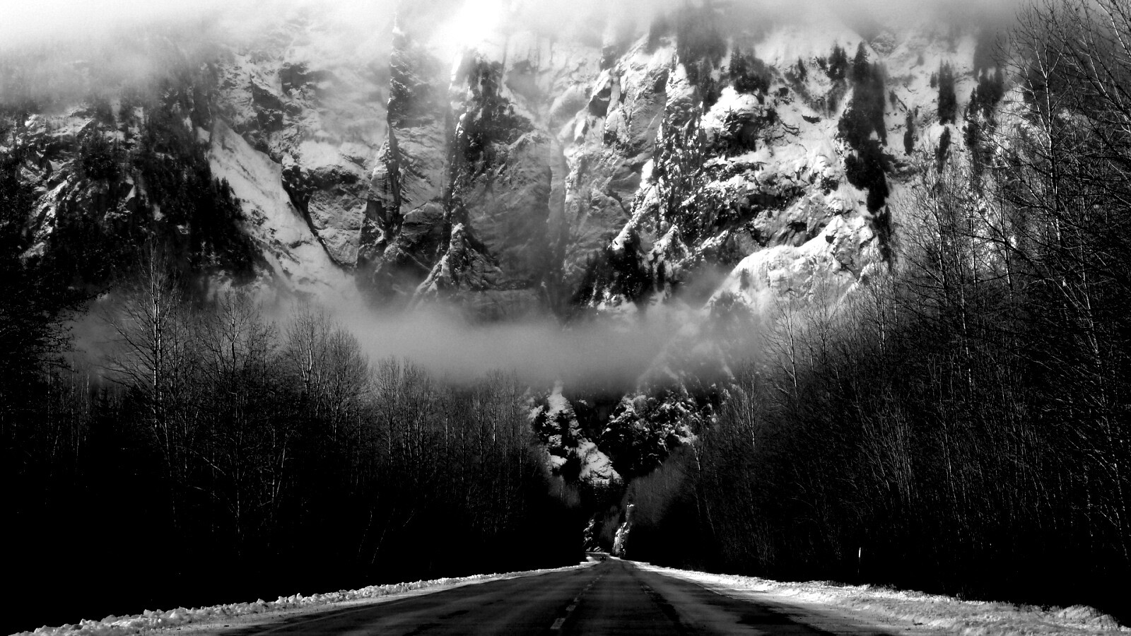 Дорога к скале обои