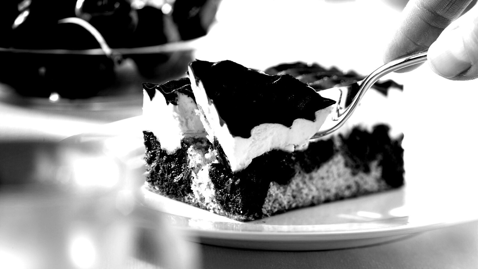 Вишневое пирожное обои