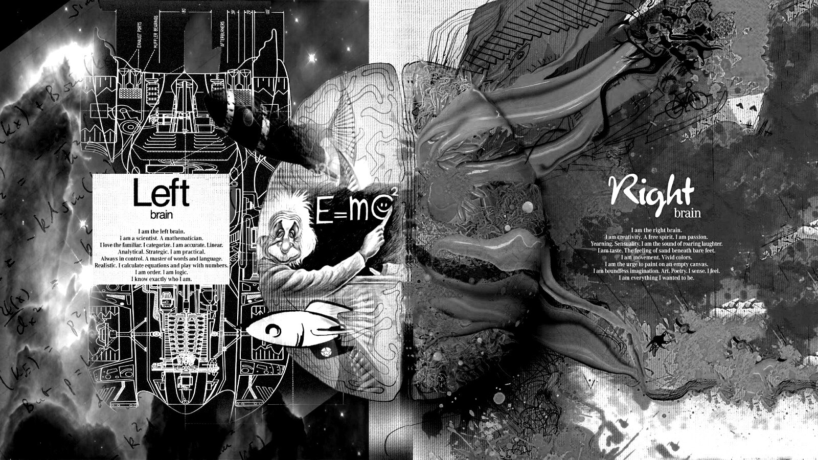 Логика против креатива обои