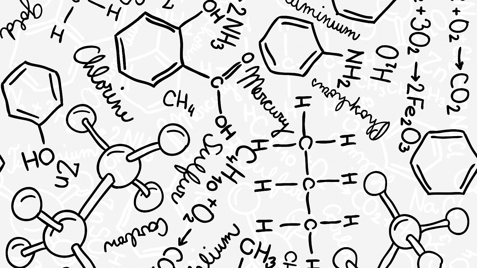 Химические формулы обои