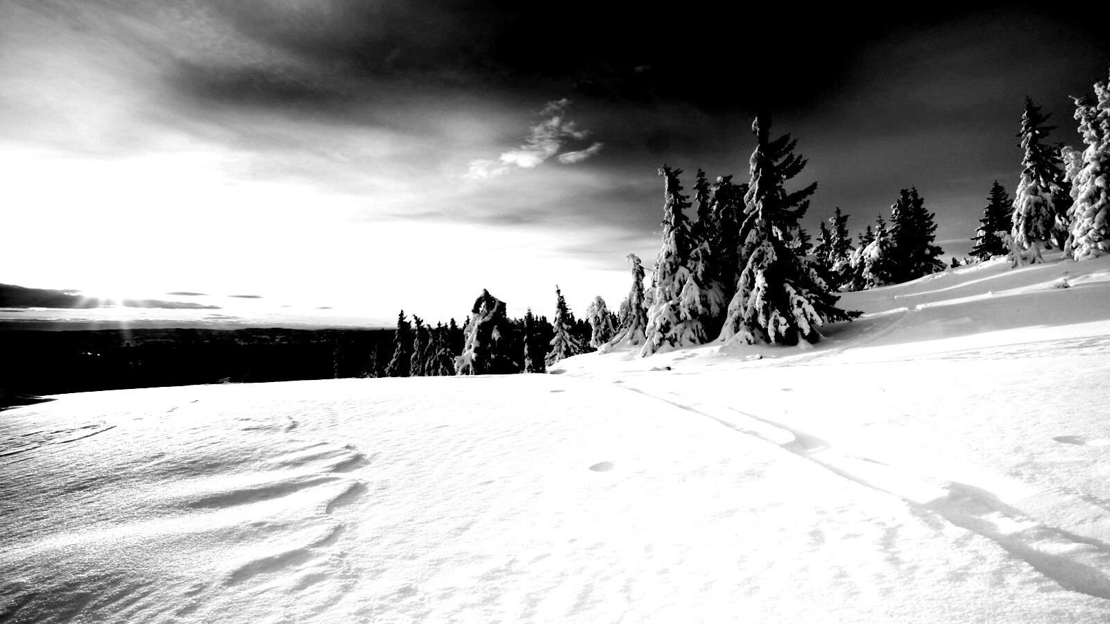 Зимние просторы обои