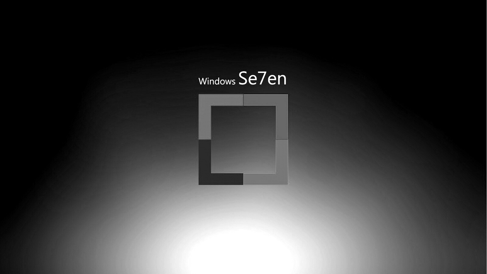 Квадратное лого Windows Seven обои