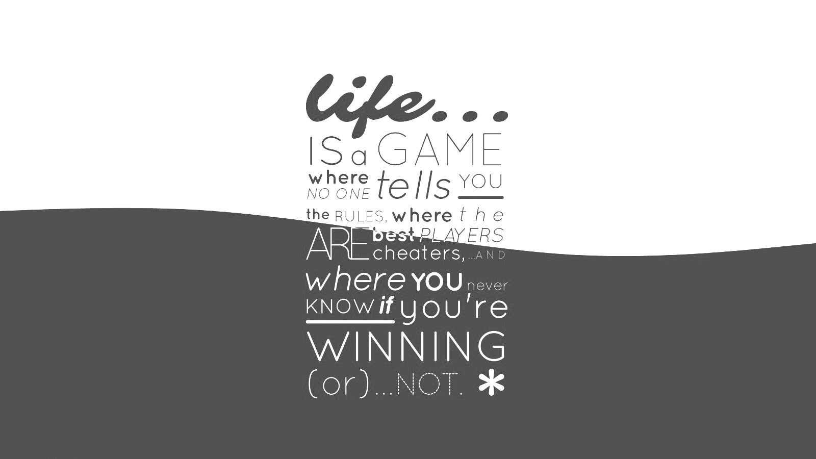 Жизнь - игра обои