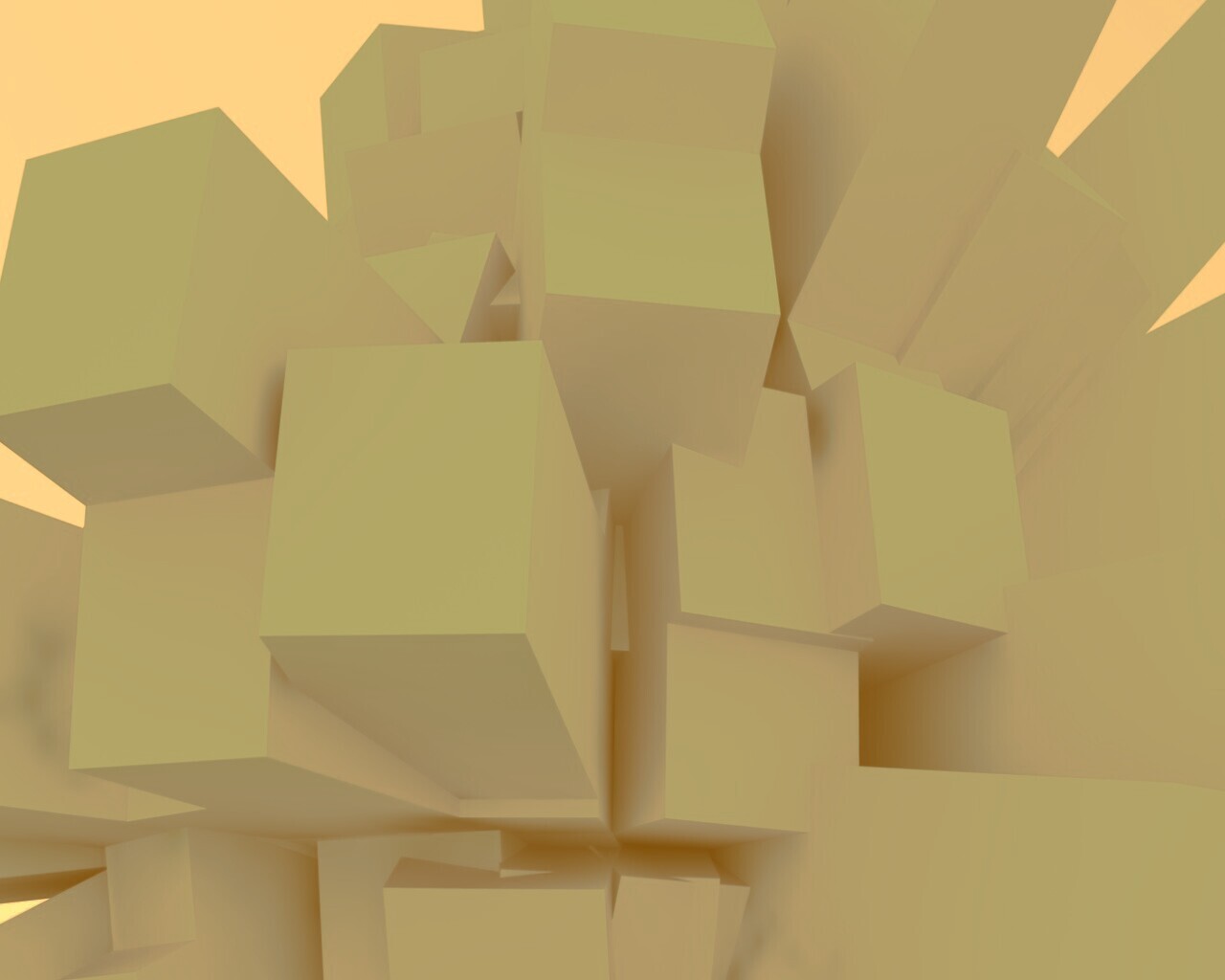 Синие кубы обои