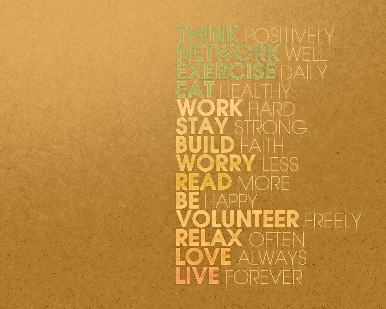 Think possitively обои