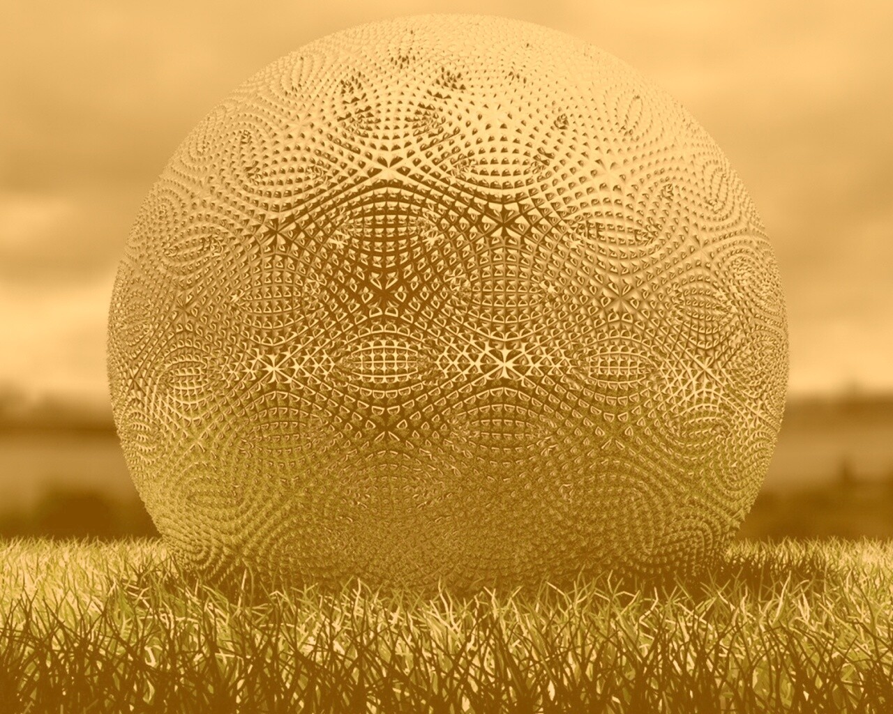 Металлический мяч для гольфа обои