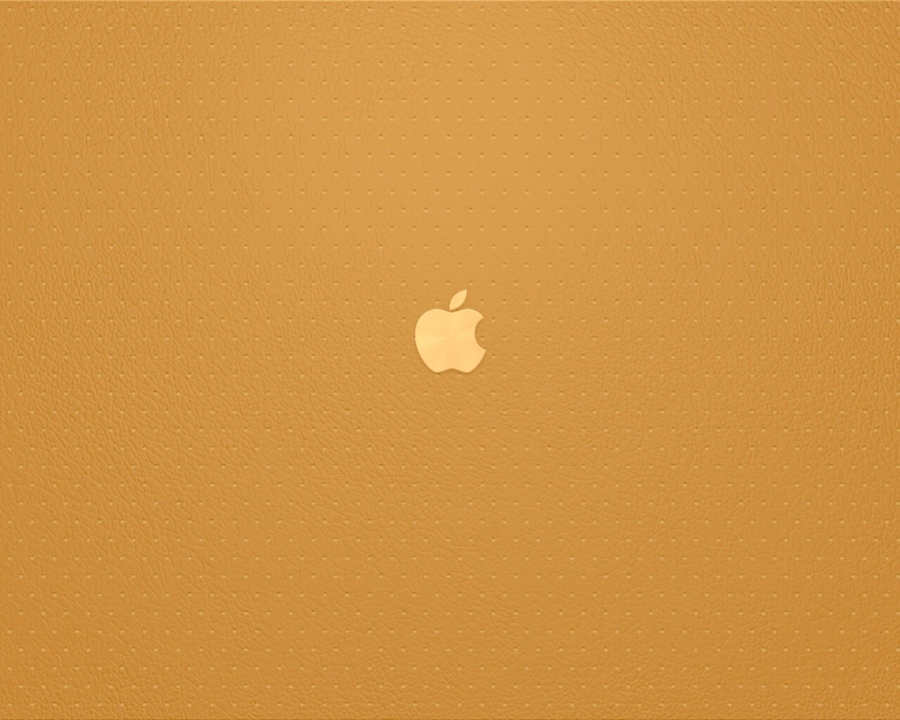 Маленький логотип Apple на перфорированной коже обои