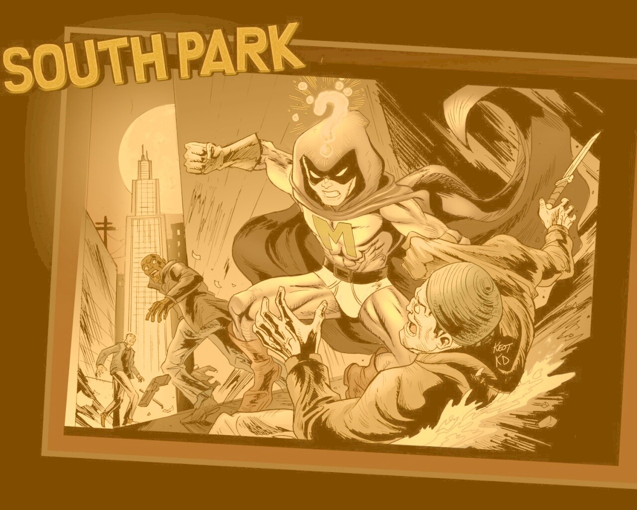 Комикс про Мистериона обои