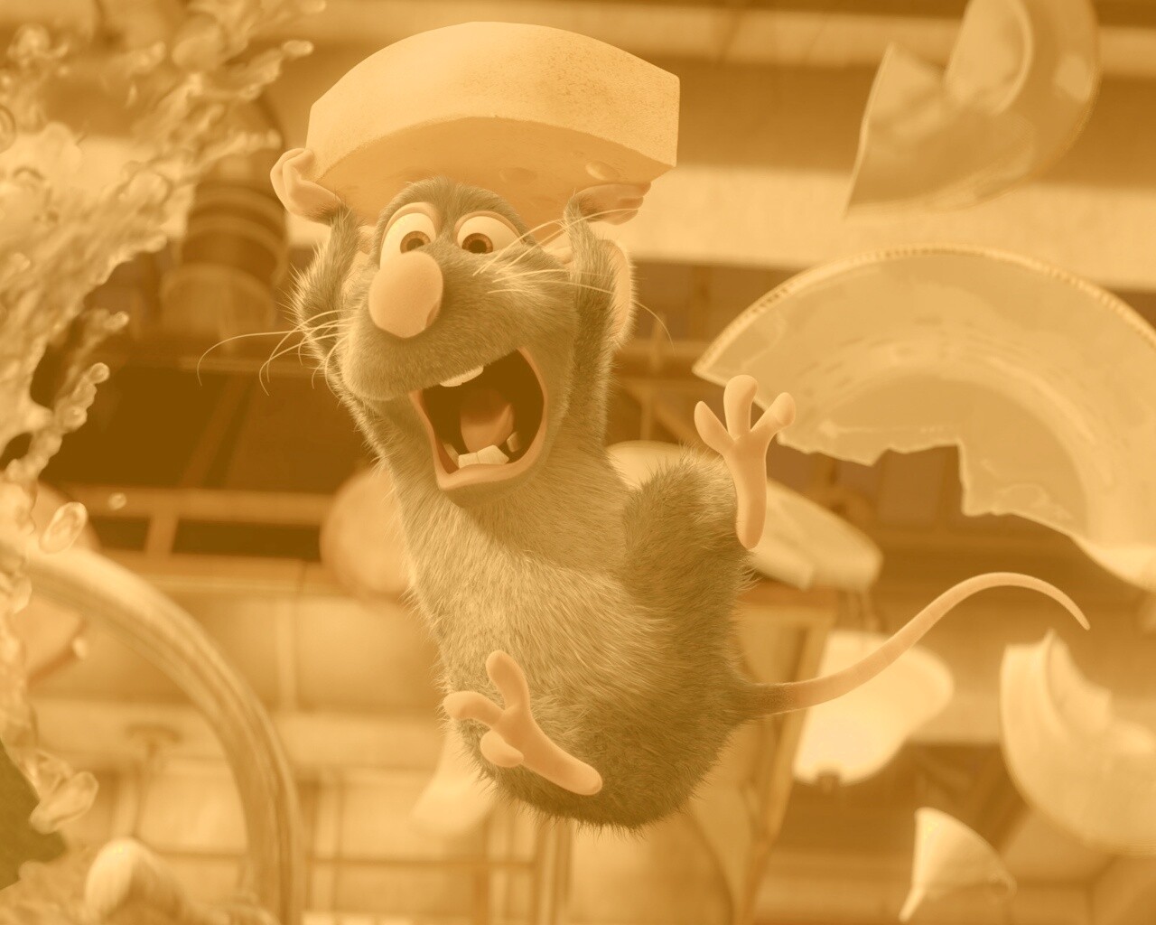 Крыса с сыром из Рататуя обои