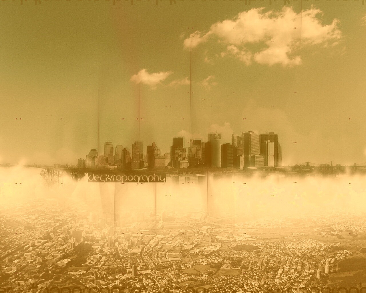 Летающий город обои