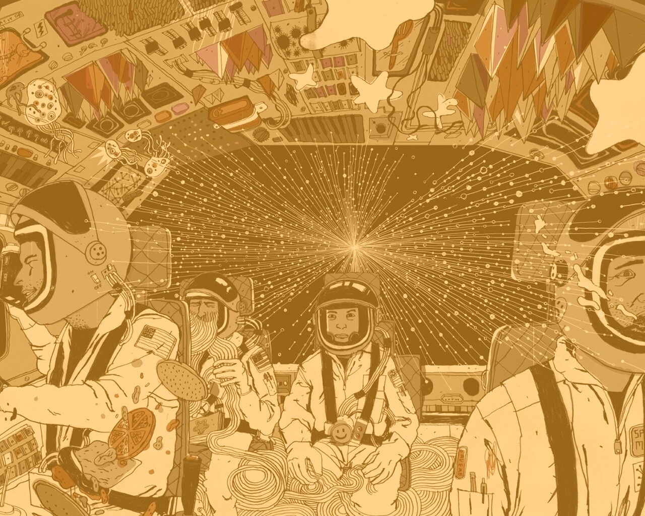 Упоротые космонавты обои