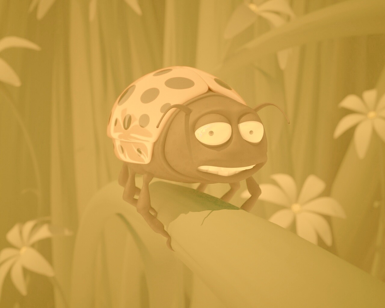 Глазастая божья коровка обои