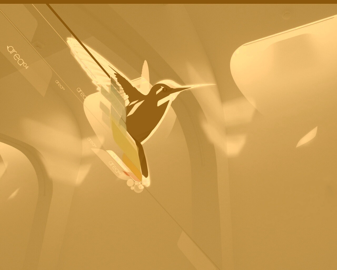 Логотип-колибри обои