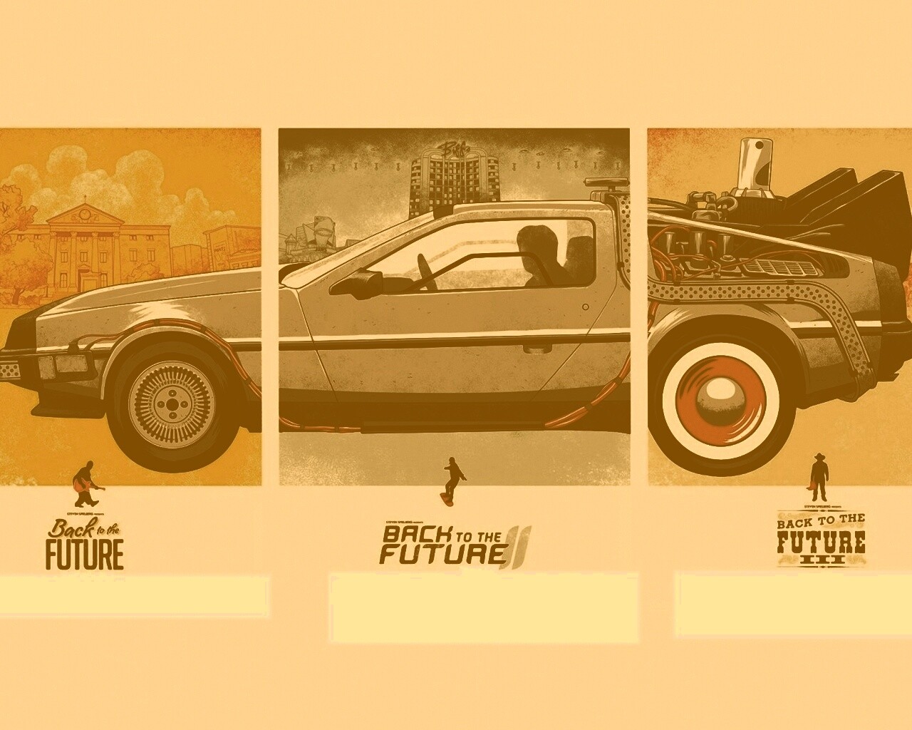 Делориан из Назад в будущее обои