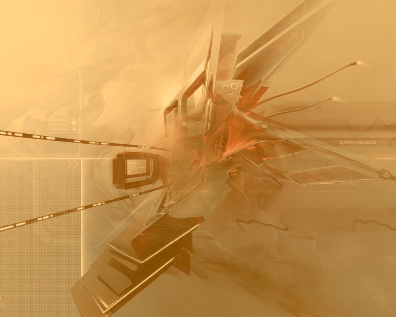 Технологичная абстракция обои