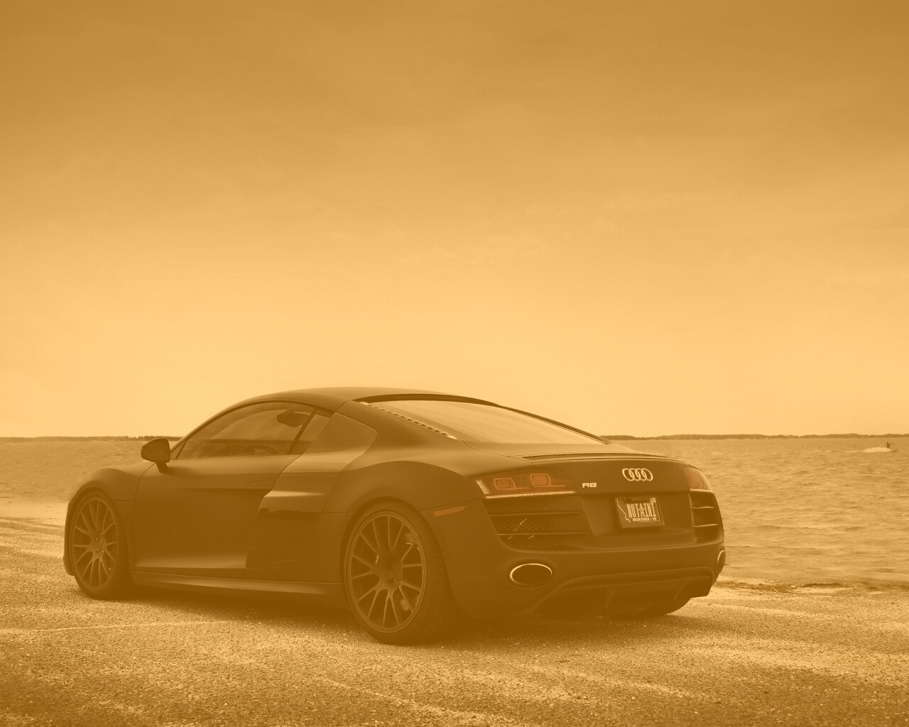 Черный ауди ТТ обои