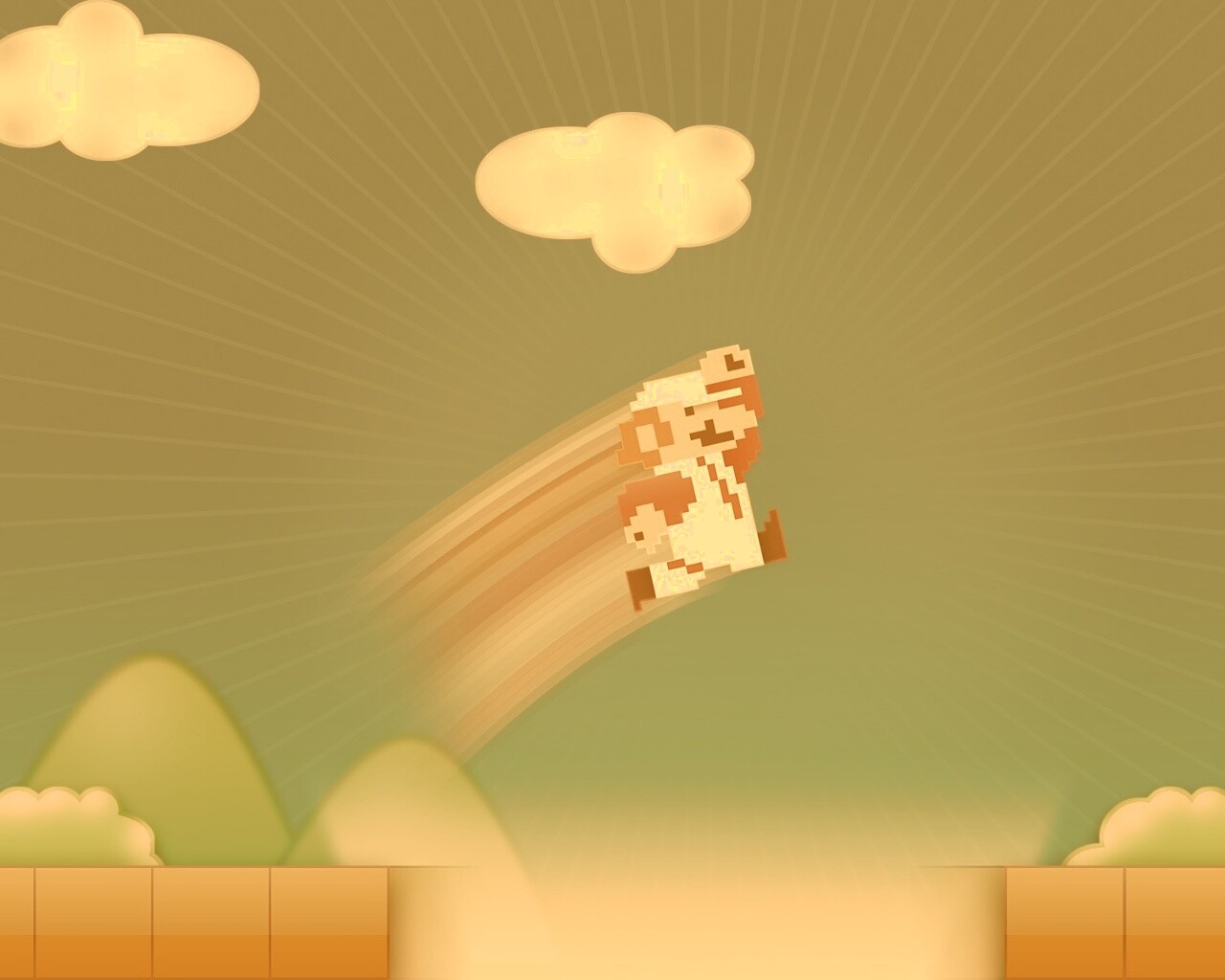 Прыжок Марио обои