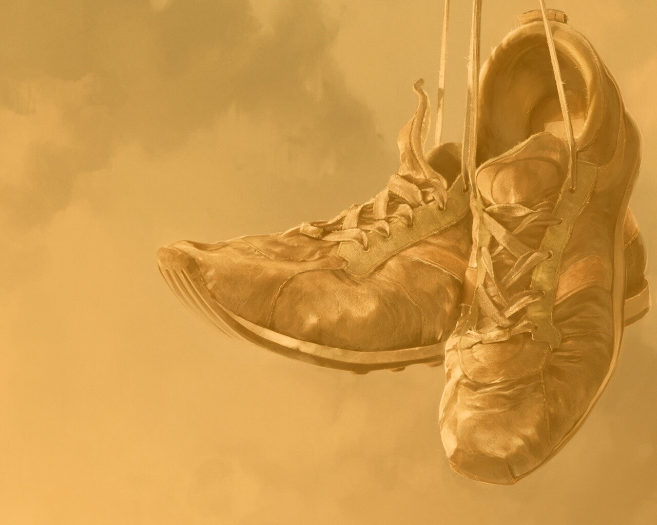 Старые кросовки обои