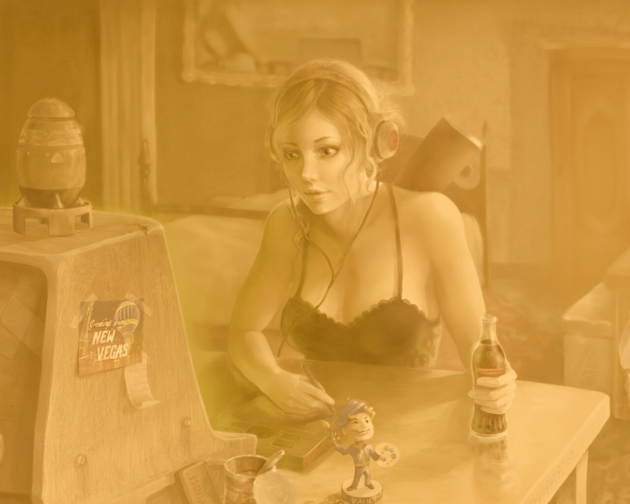 Девушка Одинокий странник обои