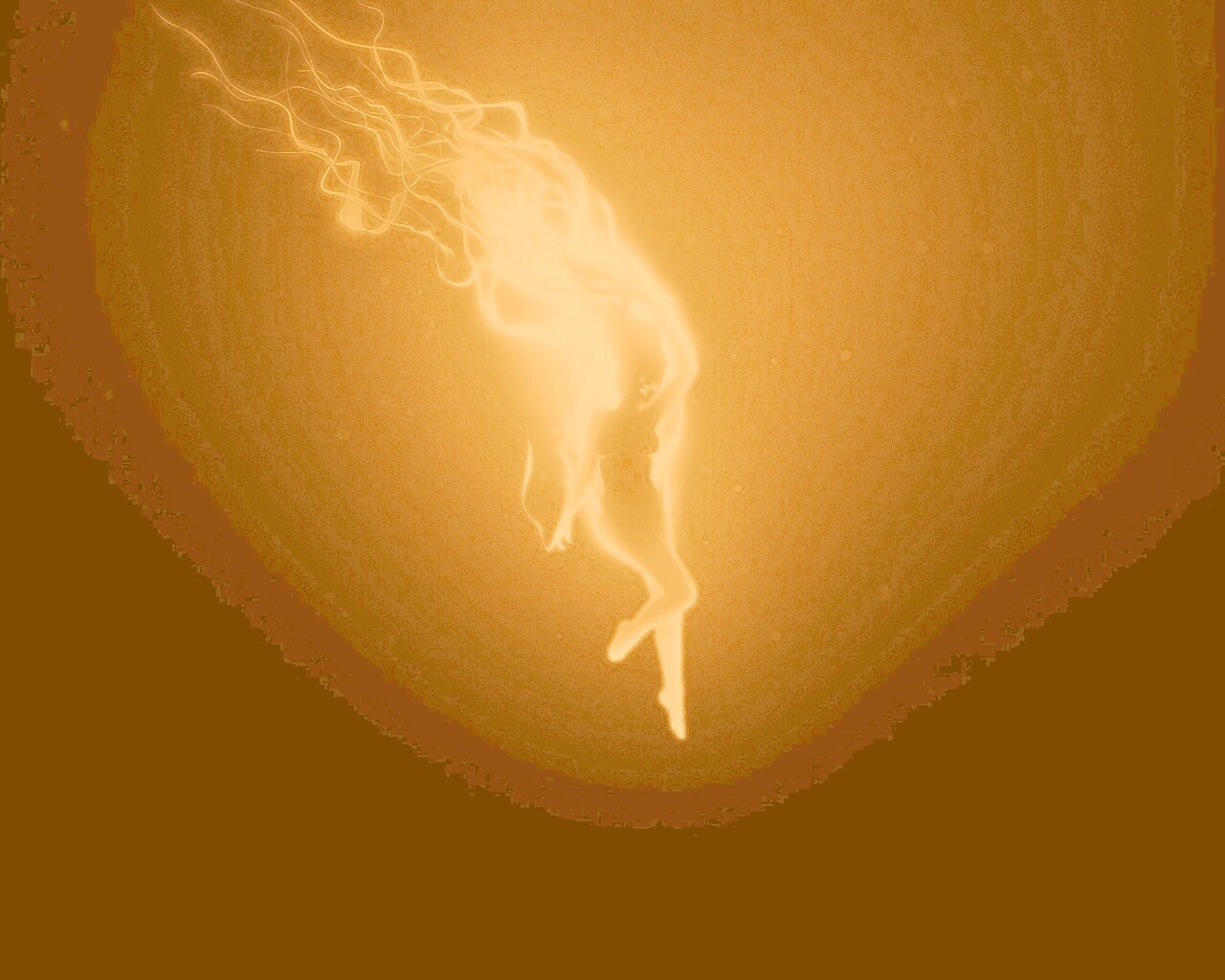 Огненная девушка обои