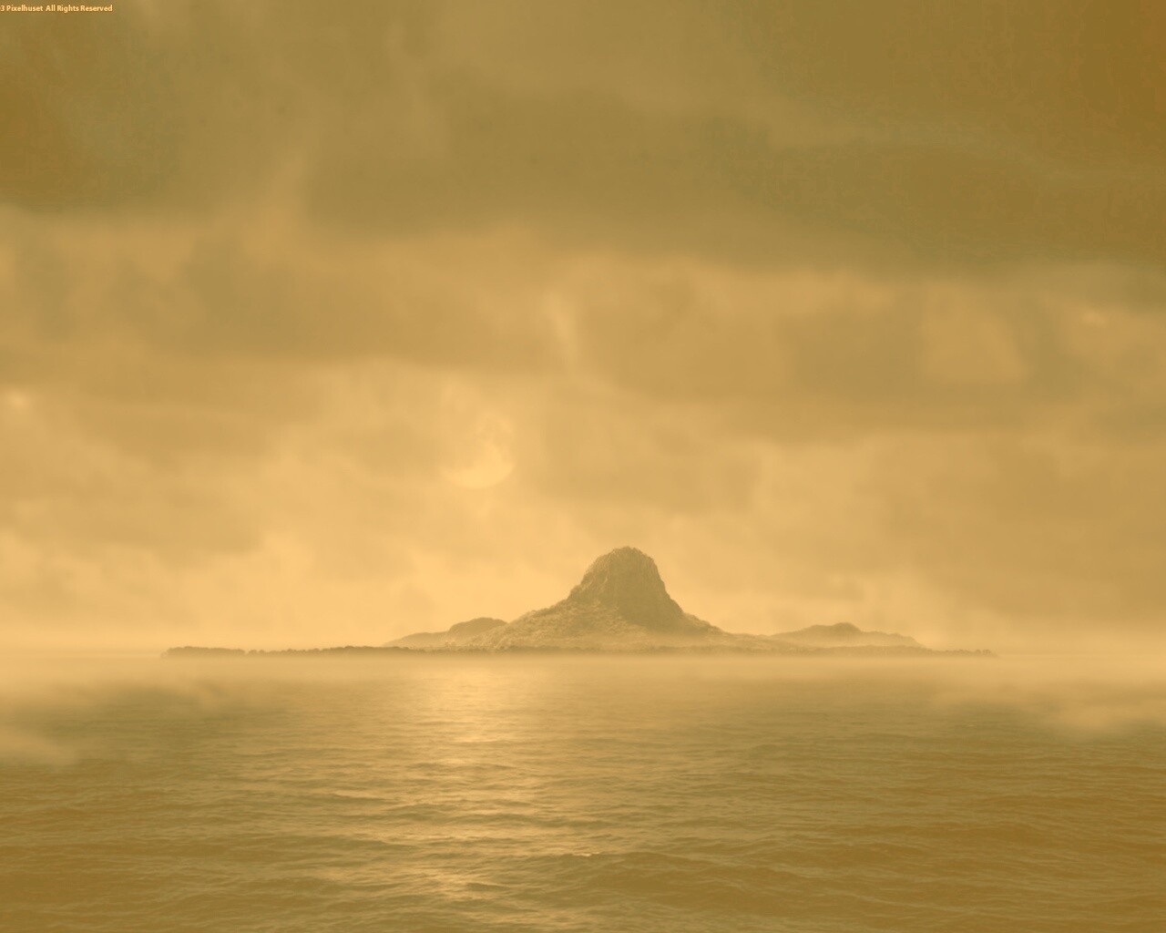 Ночной остров обои