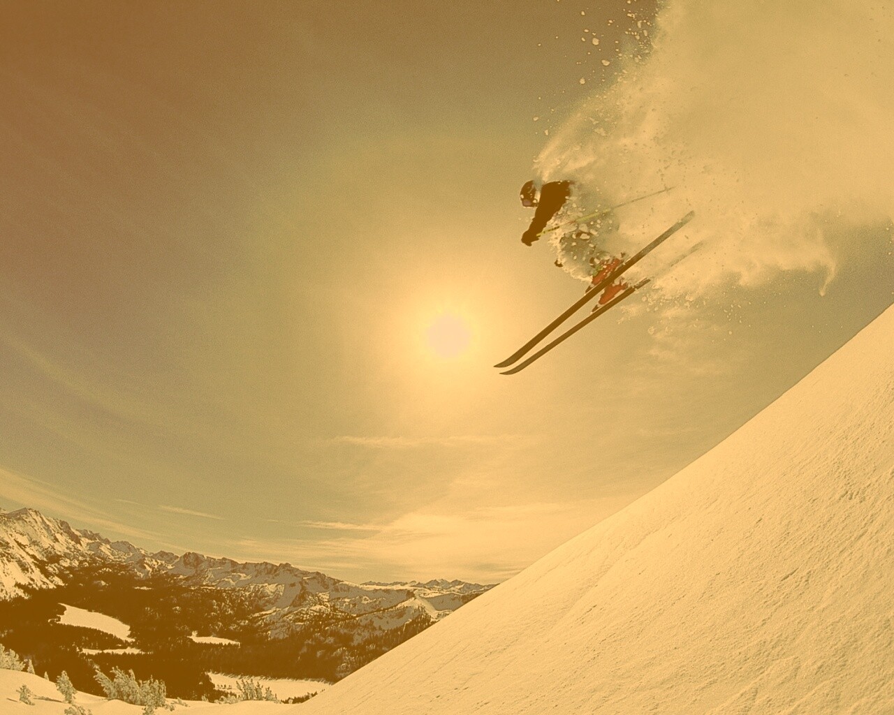 Горнолыжник обои