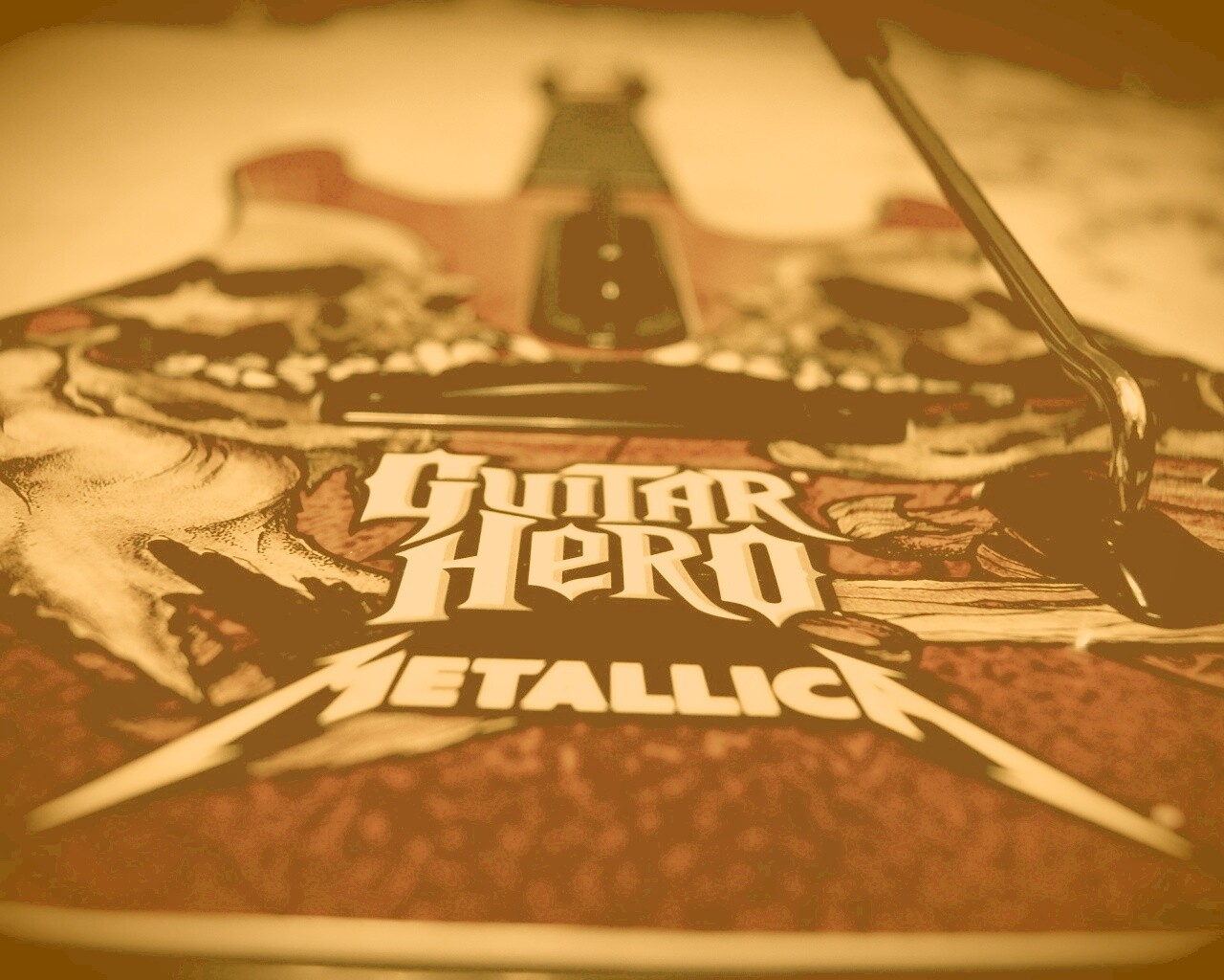 Контролер для Guitar Hero с Металликой обои