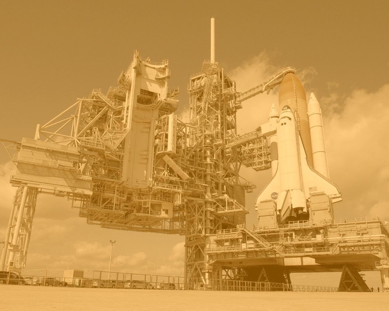 Шаттл на старте обои