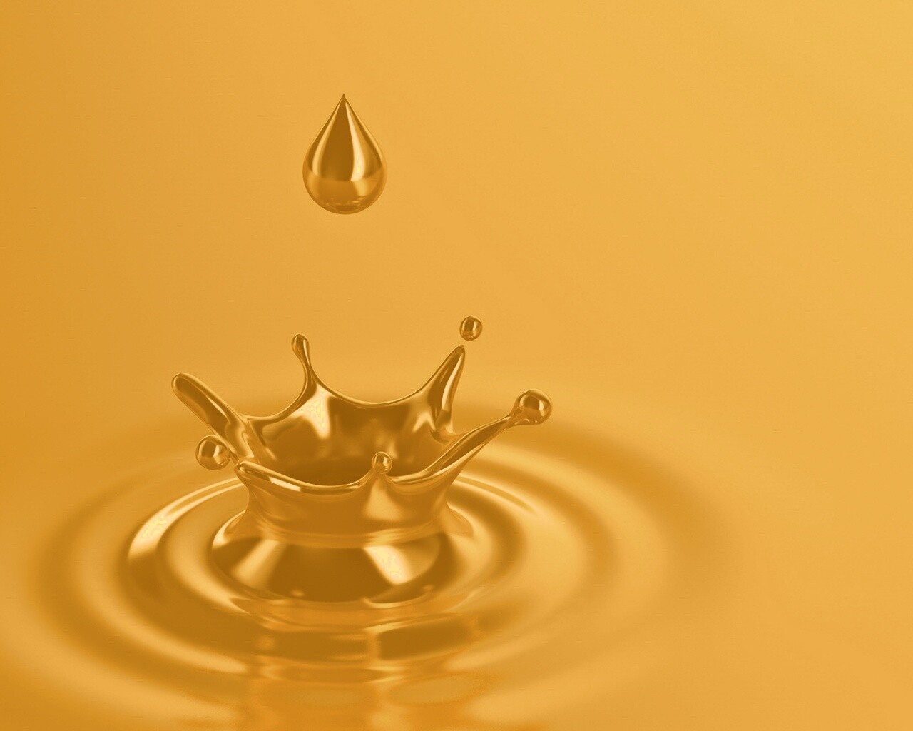 Золотая капля обои