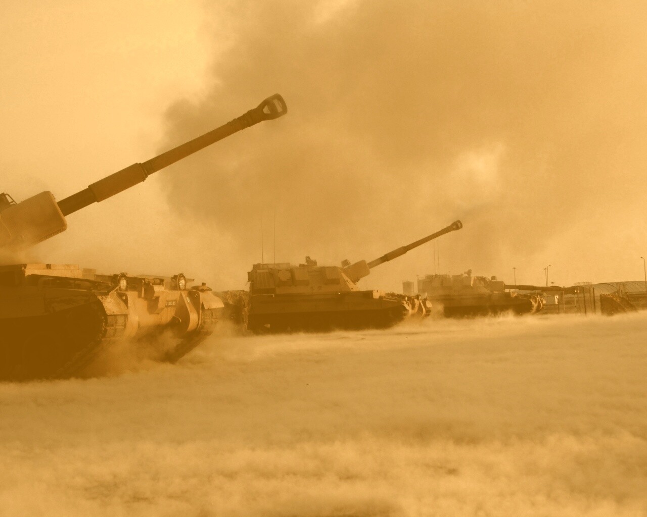 Британская самоходная артиллериская установка обои