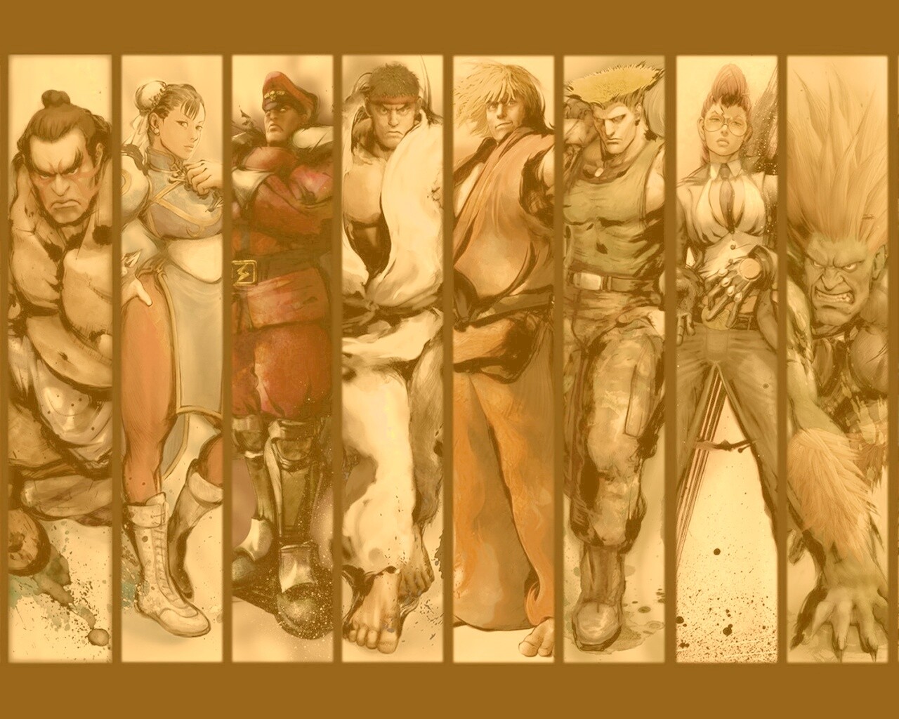 Герои игры Street FIghter обои