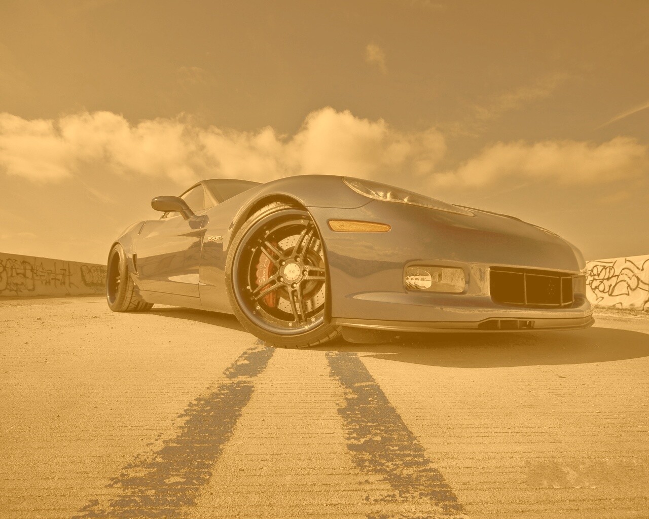 Синий спорткар обои