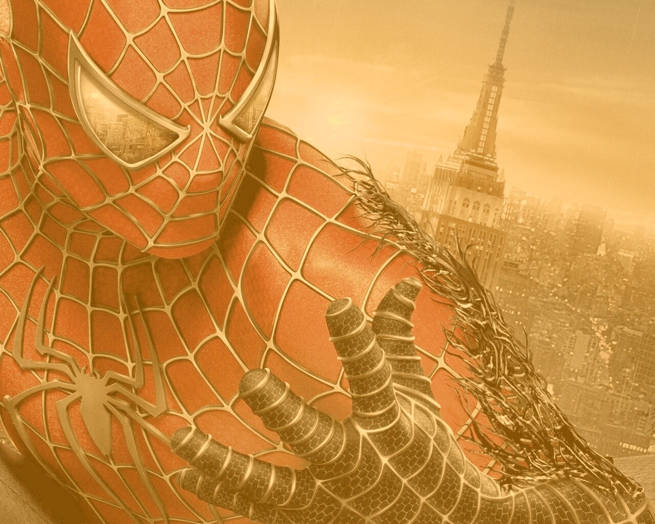 Черный человек-паук обои