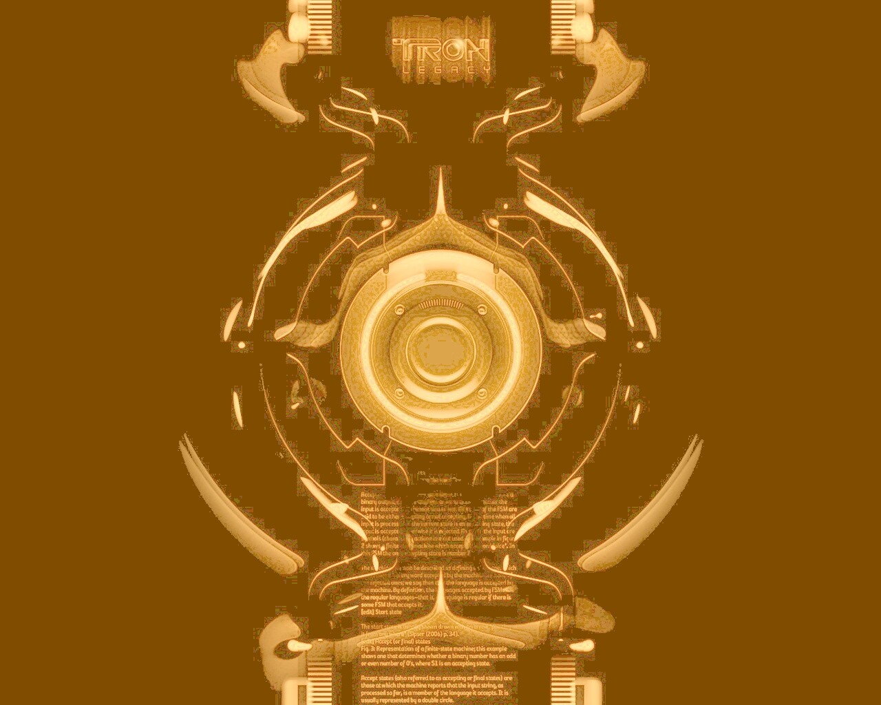 Tron Data Amber обои