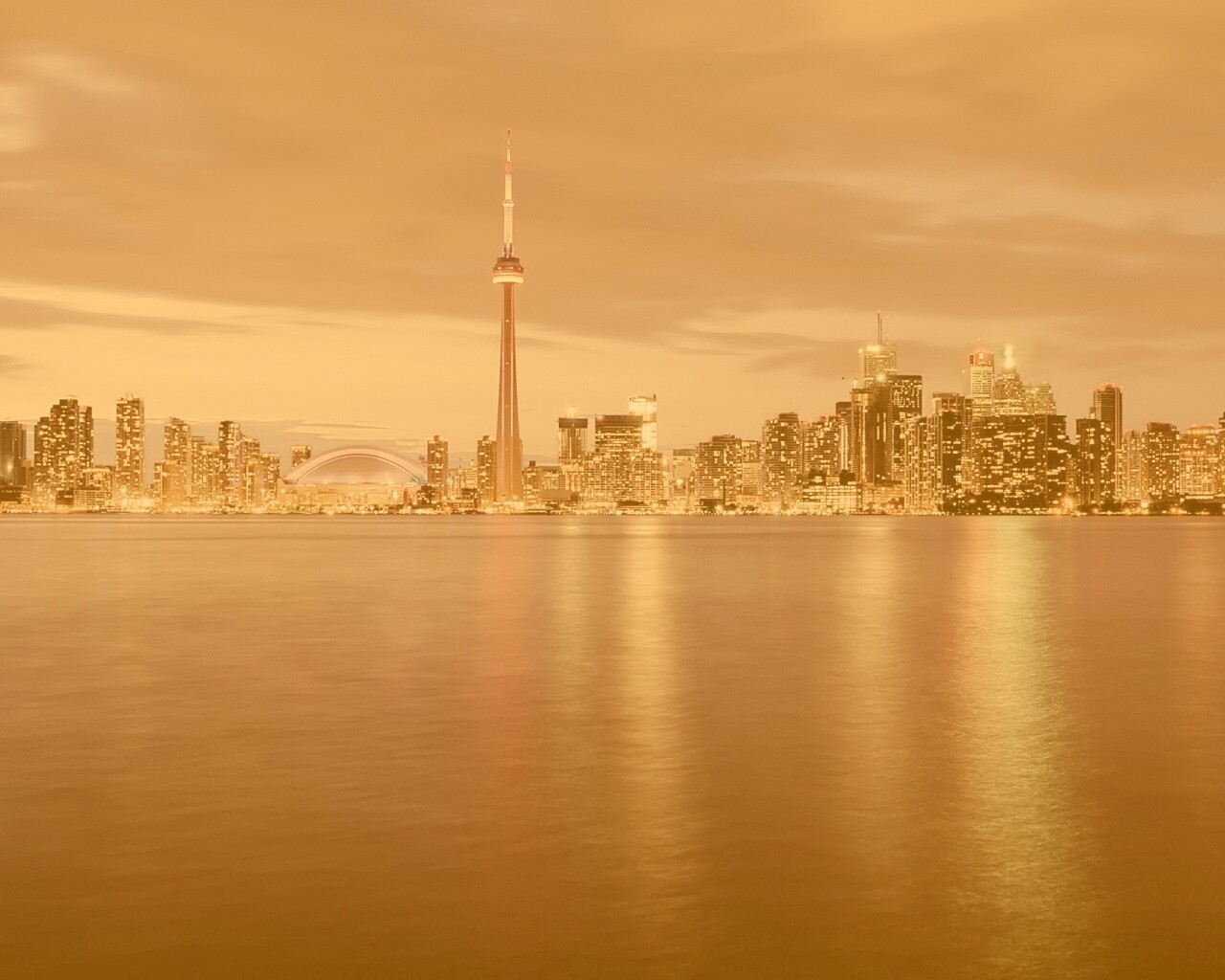 Ночной Торонто обои