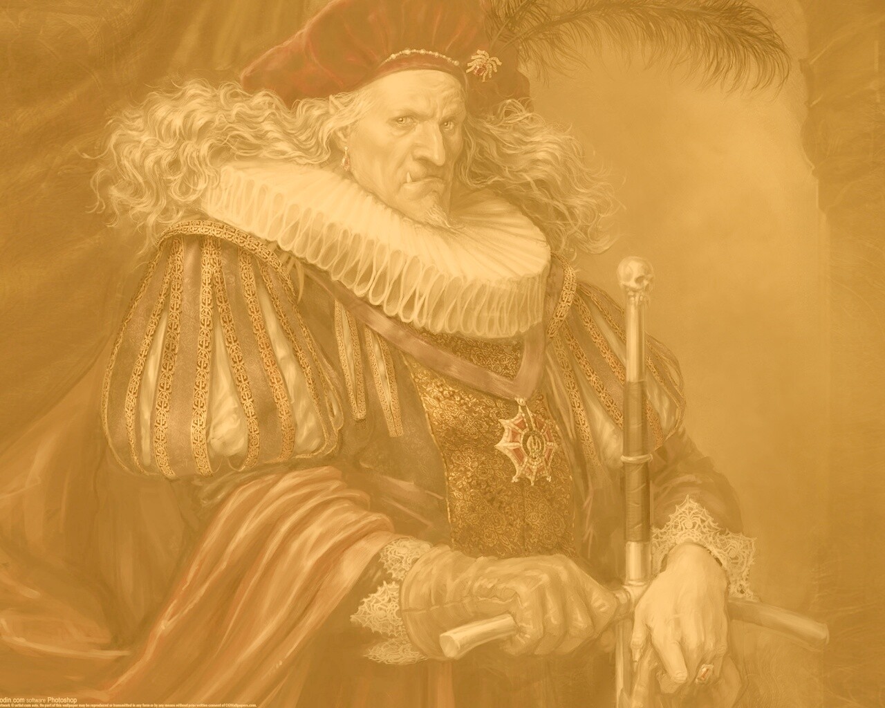 Портрет вампира обои