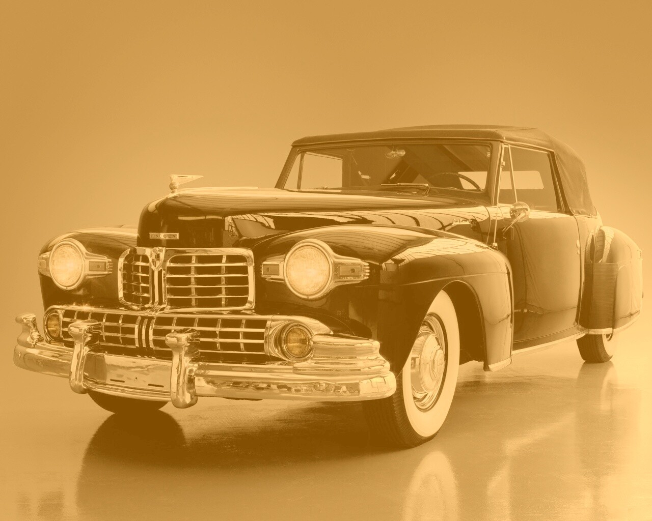 Черный ретро авто обои