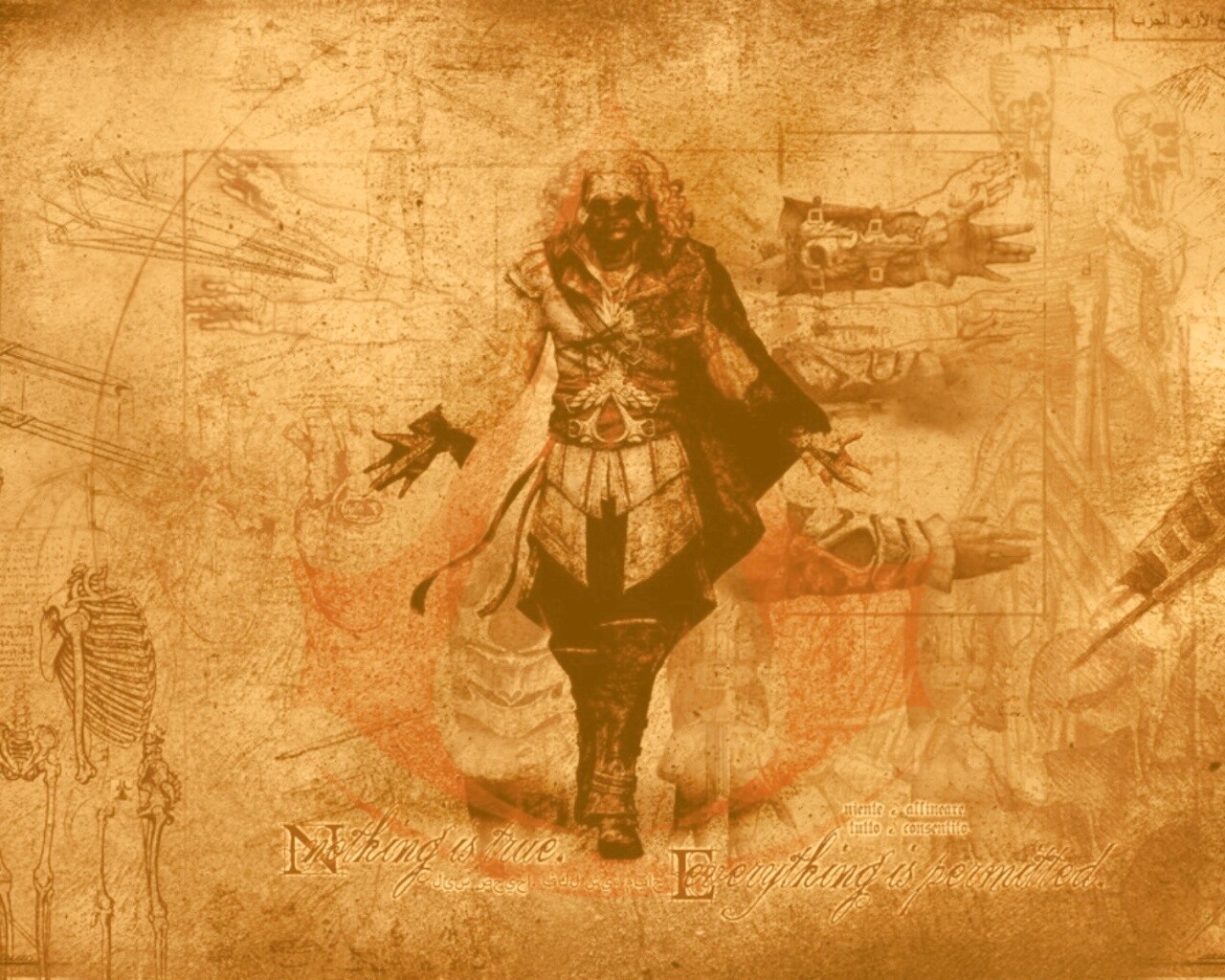 Гравюра Assasins Creed обои