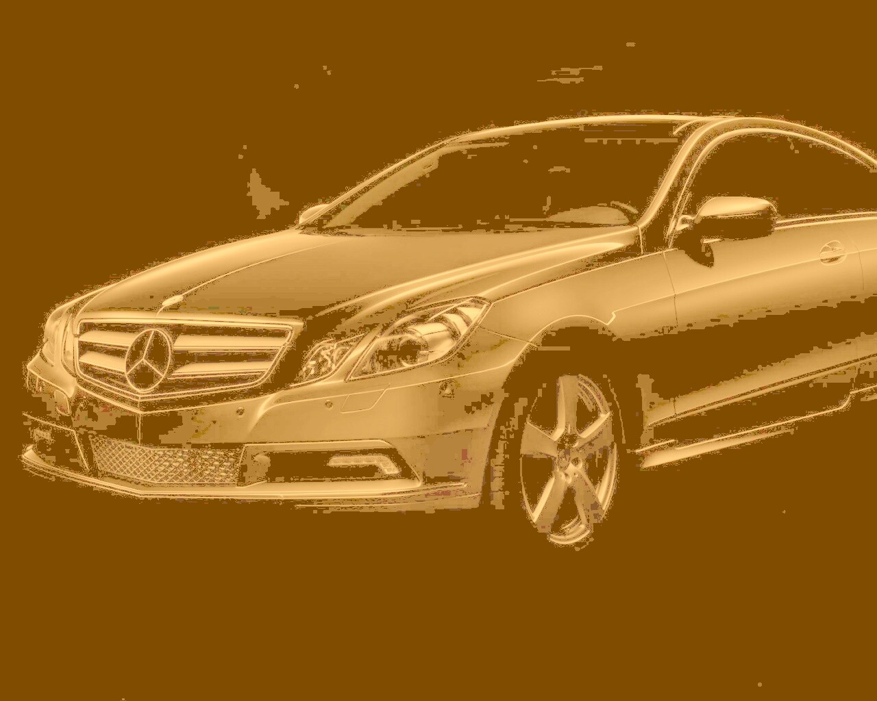 Черный Мерседес обои