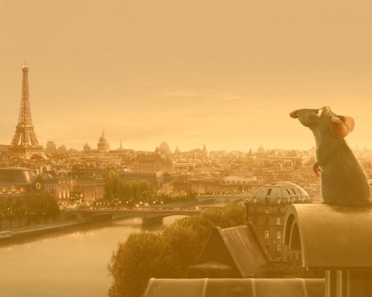 Париж в Рататуе обои